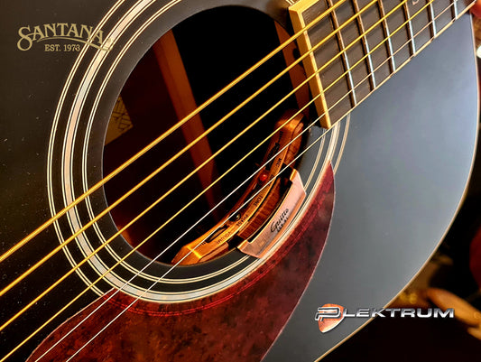 Santana D11 western guitar i MatSort med pickup