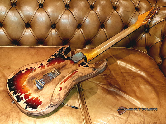 Reliced el-guitar ala Stevie Ray Vaughan