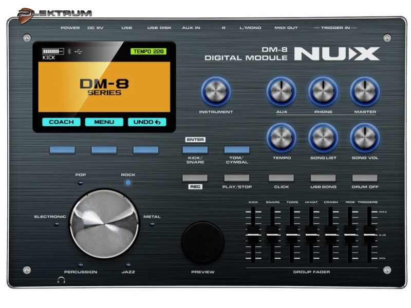 NUX DM-8 el-trommesæt