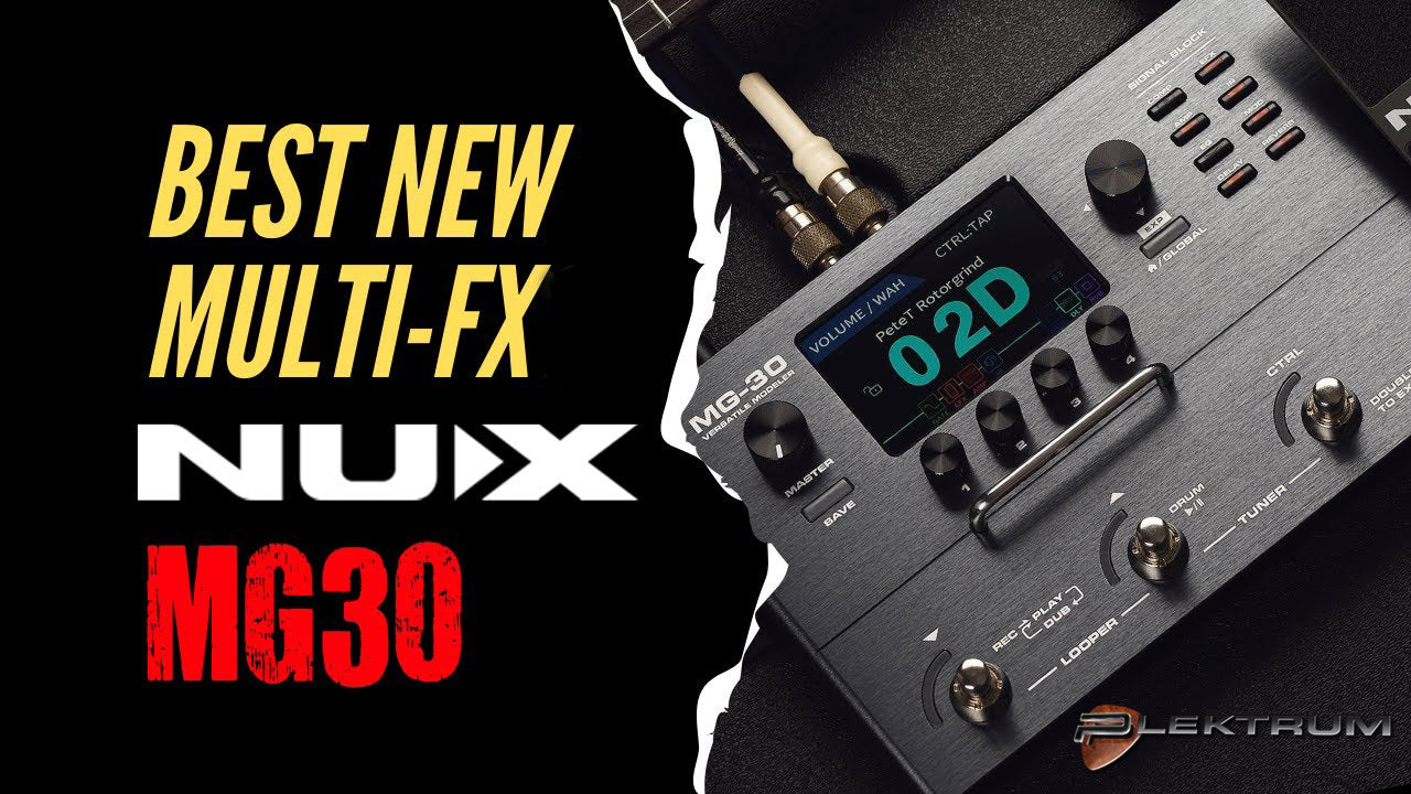 Nux MG-30 guitar-multieffekt-pedalboard