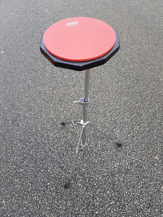 Tromme øveplade med stativ