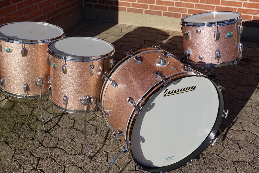 **SOLGT** Vintage Ludwig 70'er trommesæt