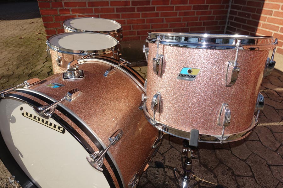 **SOLGT** Vintage Ludwig 70'er trommesæt