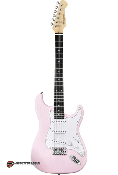 DONNER komplet El-guitar sæt - Pink