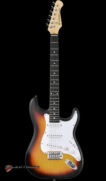 DONNER komplet El-guitar sæt - Sunburst