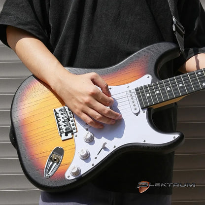 DONNER komplet El-guitar sæt - Sunburst