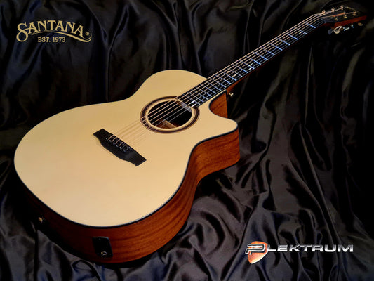 Santana G14 western guitar med pick-up - Natur