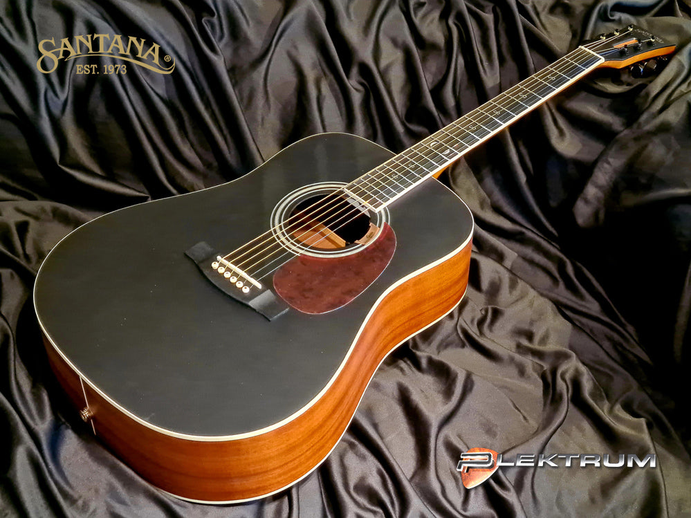 Santana D11 western guitar i MatSort med pickup