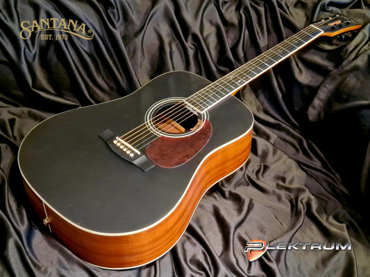 Santana D11 western guitar i MatSort med pickup