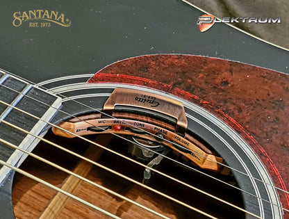 Santana D11 western guitar i MatSort med pickup