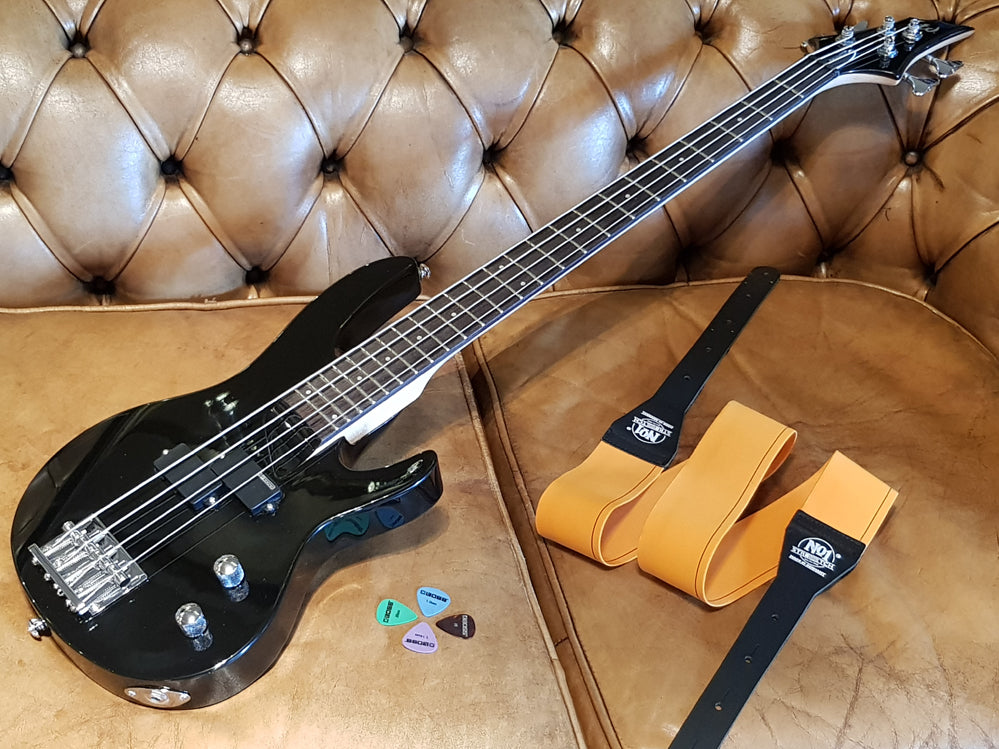 LTD begynder el-bas guitar m/ No. 1 rem og plektre.