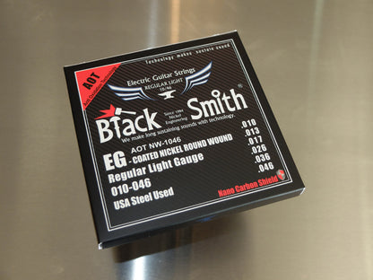 010 El-guitar strenge *Black Smith* "Coated"