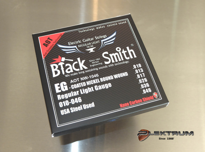 010 El-guitar strenge *Black Smith* "Coated"