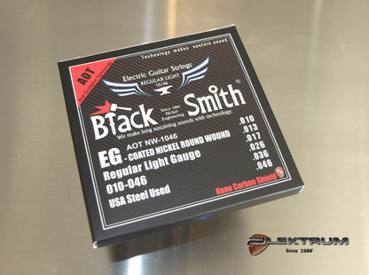 010 El-guitar strenge *Black Smith* "Coated"