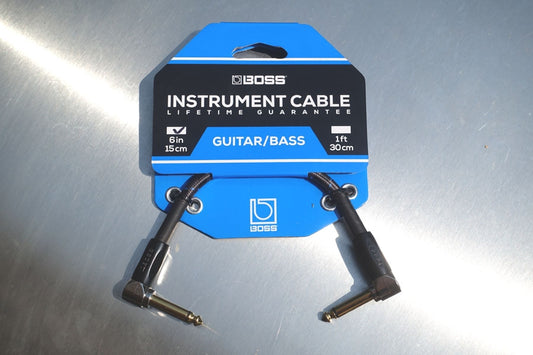 Original BOSS Jack kabel 15 cm. - Vinkel