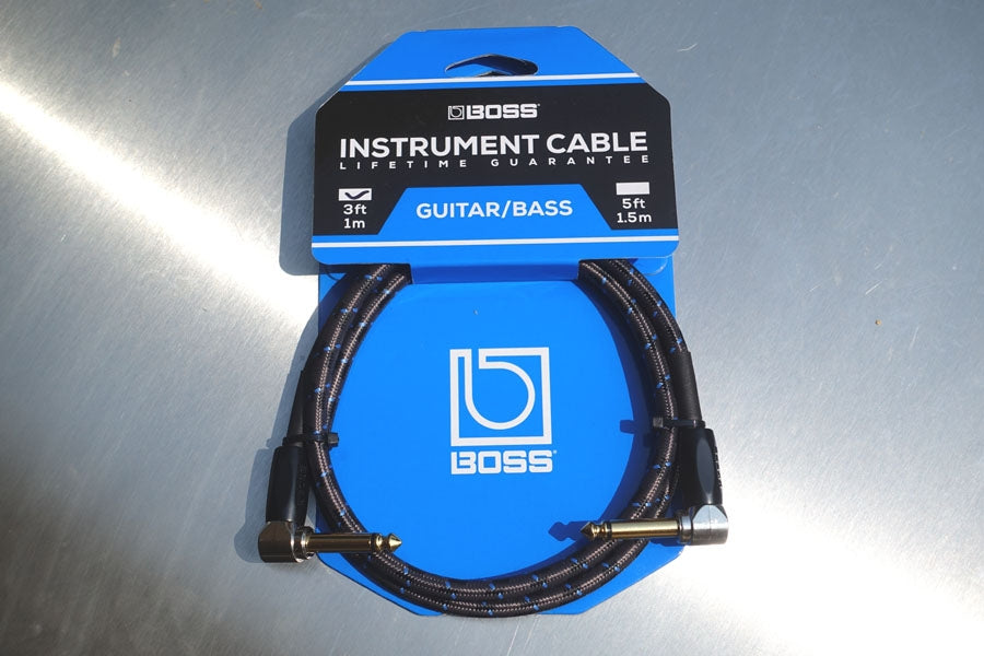 Original BOSS Jack kabel 1 meter - Vinkel
