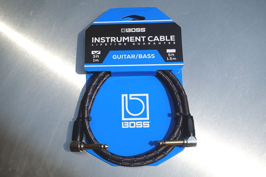 Original BOSS Jack kabel 1 meter - Vinkel