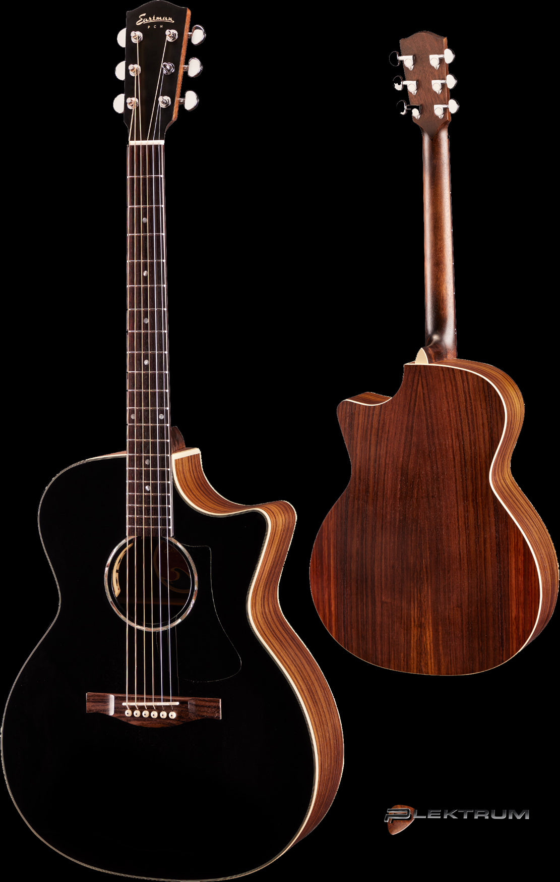 Eastman PCH2-Gace-BK Western Guitar