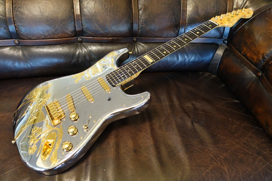 **SOLD** Fender Custom Shop Stratocaster i Aluminium