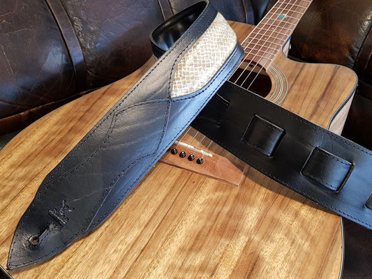 Læder Slangeskind GuitarRem