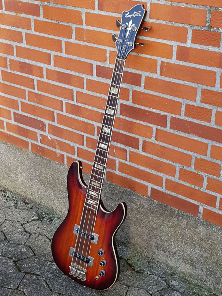 Vintage Hagström Super Swede el-bas 1981