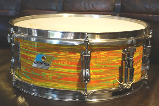 **SOLGT** Ludwig 1969 Vintage Citrus Mod Orange lilletromme