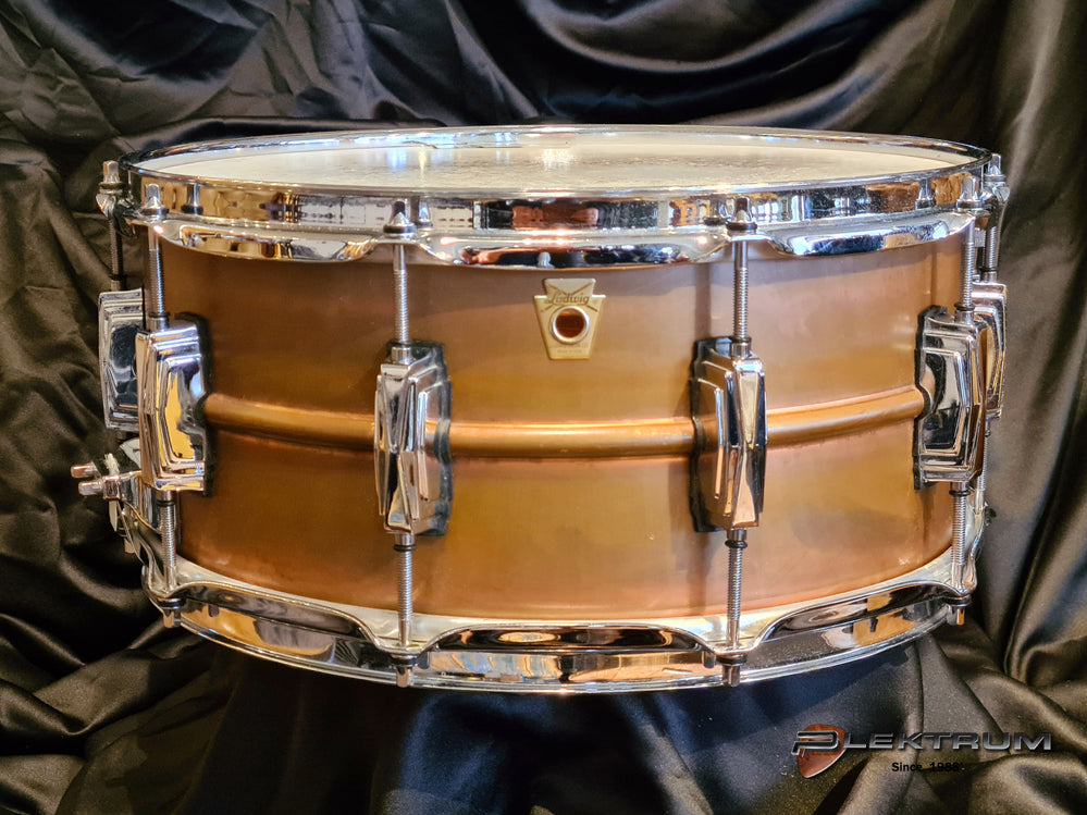 **SOLGT** Ludwig copper phonic lilletromme 6½x14 - Brugt