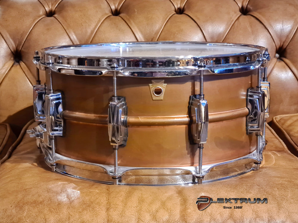 **SOLGT** Ludwig copper phonic lilletromme 6½x14 - Brugt