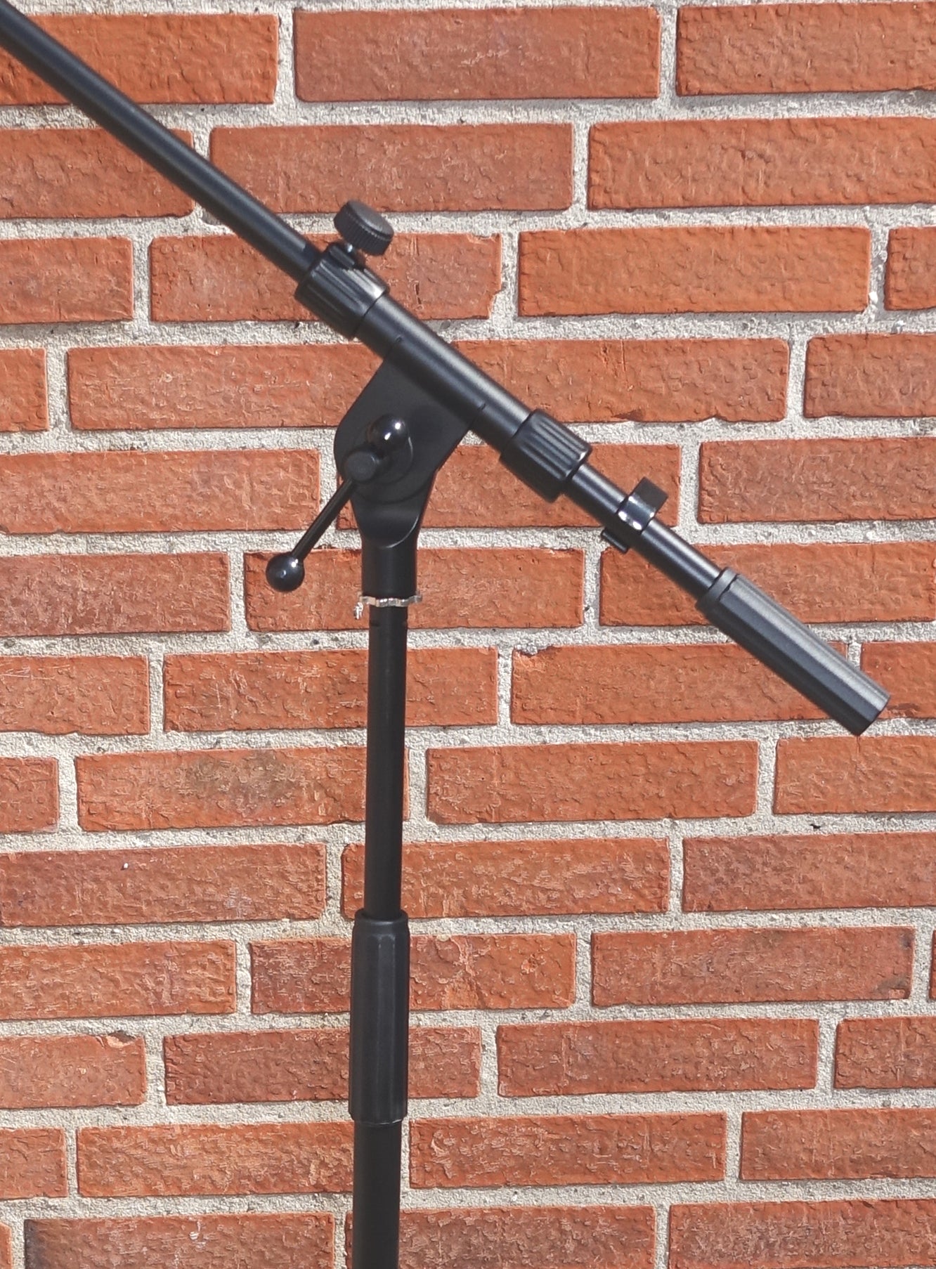Mikrofonstativ med forskydelig boom - Sort