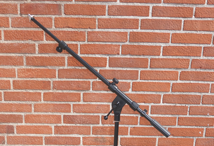 Mikrofonstativ med forskydelig boom - Sort