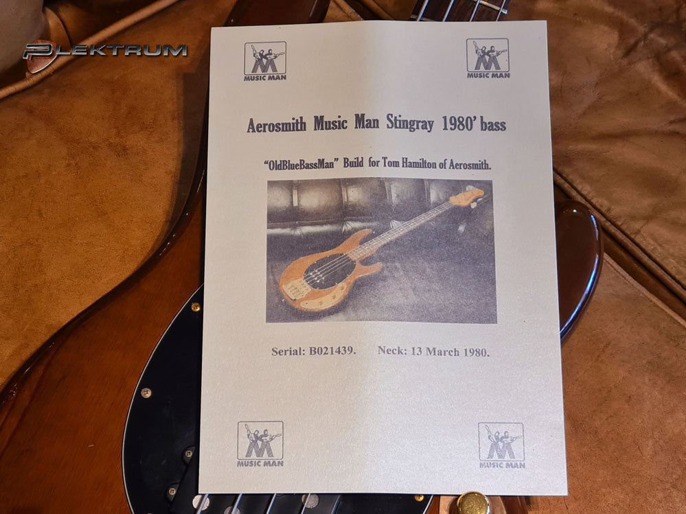 **SOLD** Music Man Stingray bas - Aerosmith