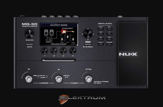 Nux MG-30 guitar-multieffekt-pedalboard