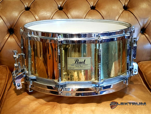 **SOLGT** Pearl Free Floating 6½x14 Brass lilletromme
