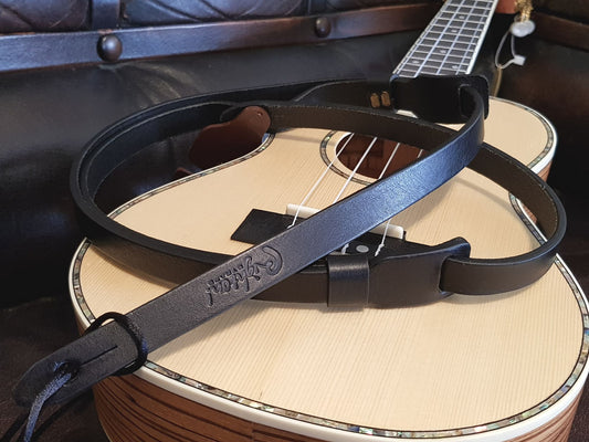 RightOn Læder UkuleleRem - Classic Sort