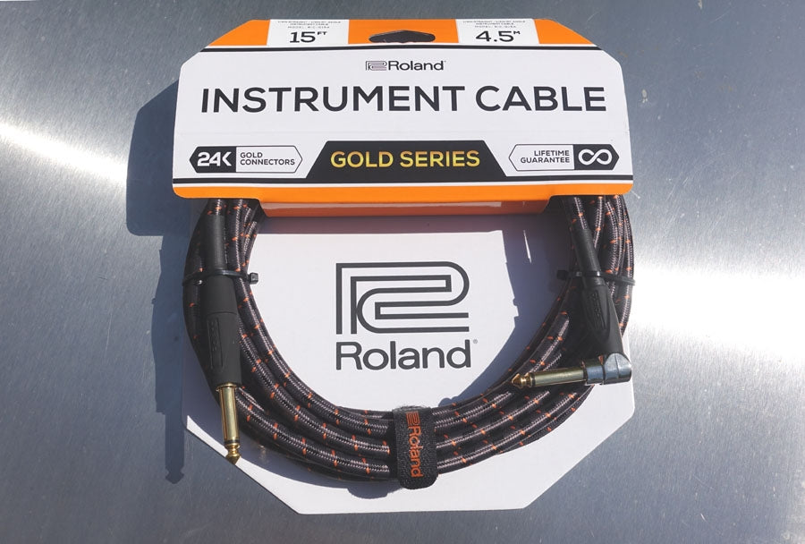 Original Roland Gold Jack kabel 4,5 meter - Vinkel