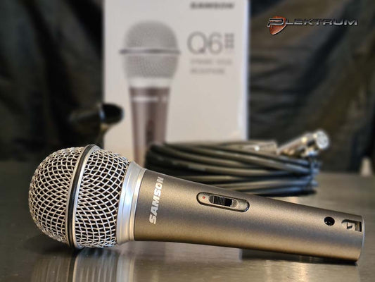 SAMSON Q6 mikrofon med NeoDy. kapsel, afbryder og kabel