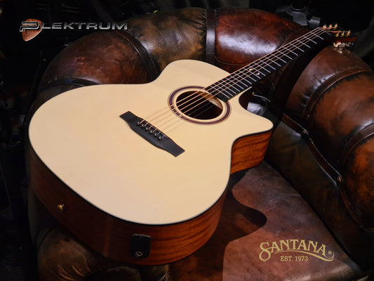 Santana G14 western guitar med pick-up - Natur