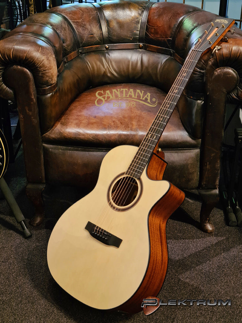 Santana G14 western guitar med pick-up - Natur
