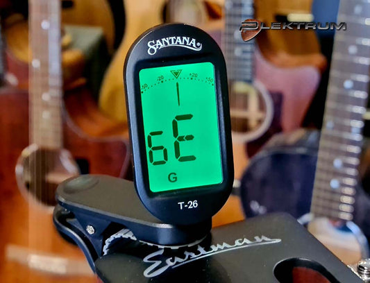 Santana guitar headstock tuner