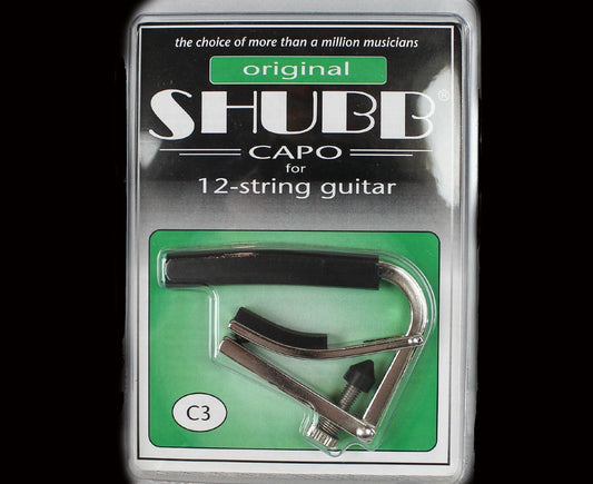 Shubb C3 Capo til 12 strengs western og el-guitar