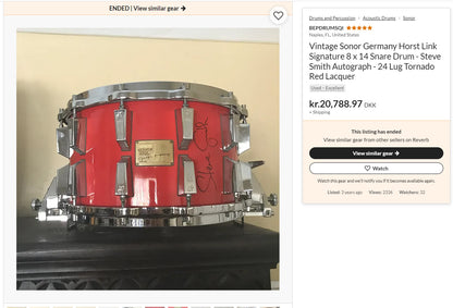 **SOLGT** Sonor Signature Horst Link lilletromme 8x14