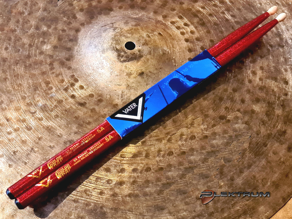 Trommestikker Vater 5A Rød Sparkle