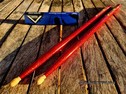 Trommestikker Vater 5A Rød Sparkle