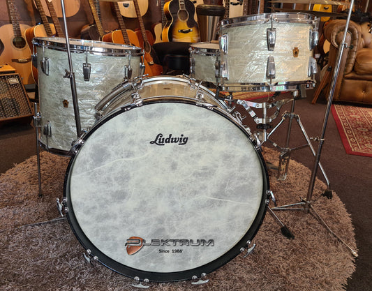 **SOLD** WFL / Ludwig Vintage 1948'  trommesæt i White Marine Pearl