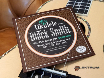 Black Smith Ukulele Sopran strenge - Sorte